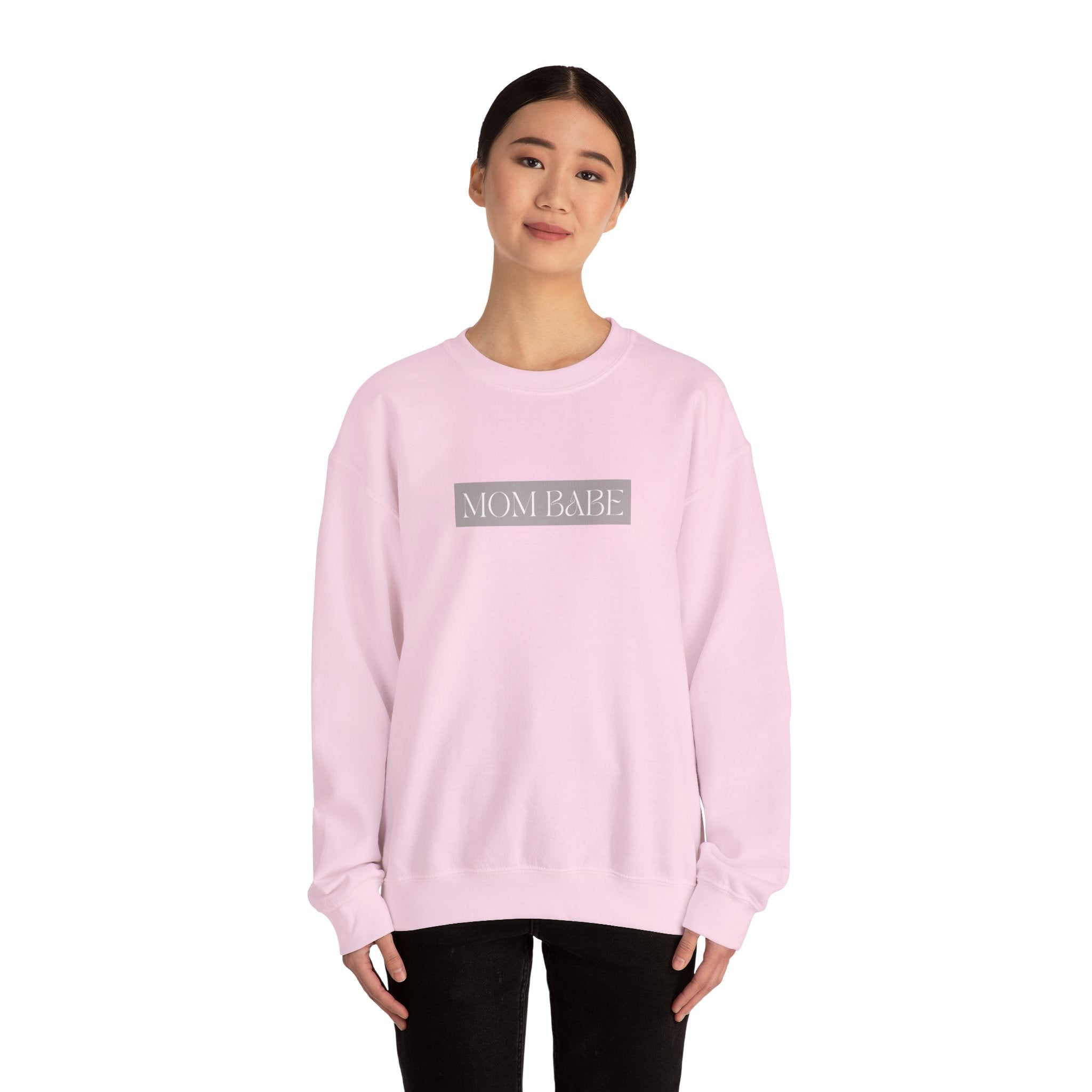 Pilates Mom Babe Club — Workout Graphic Sweatshirt (White Print)