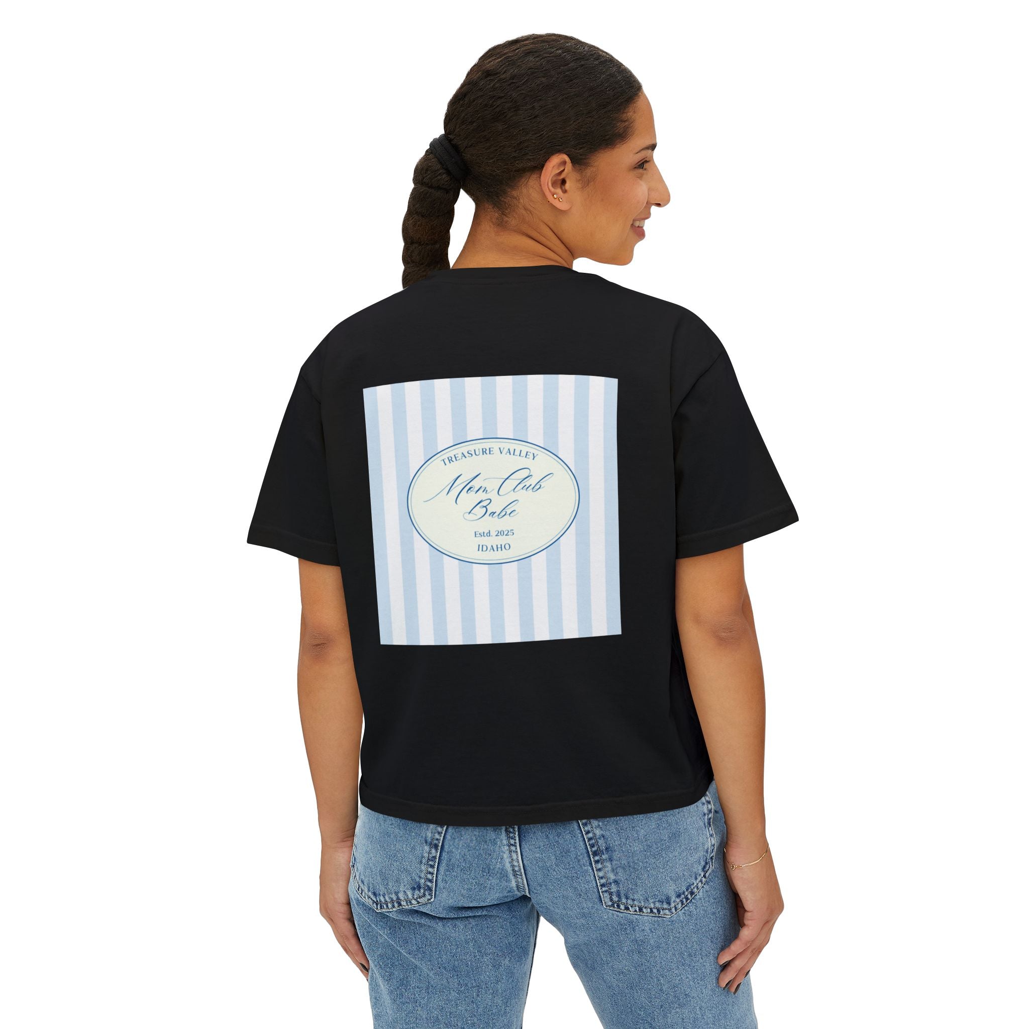 Treasure Valley Mom Club - Striped Graphic Tee