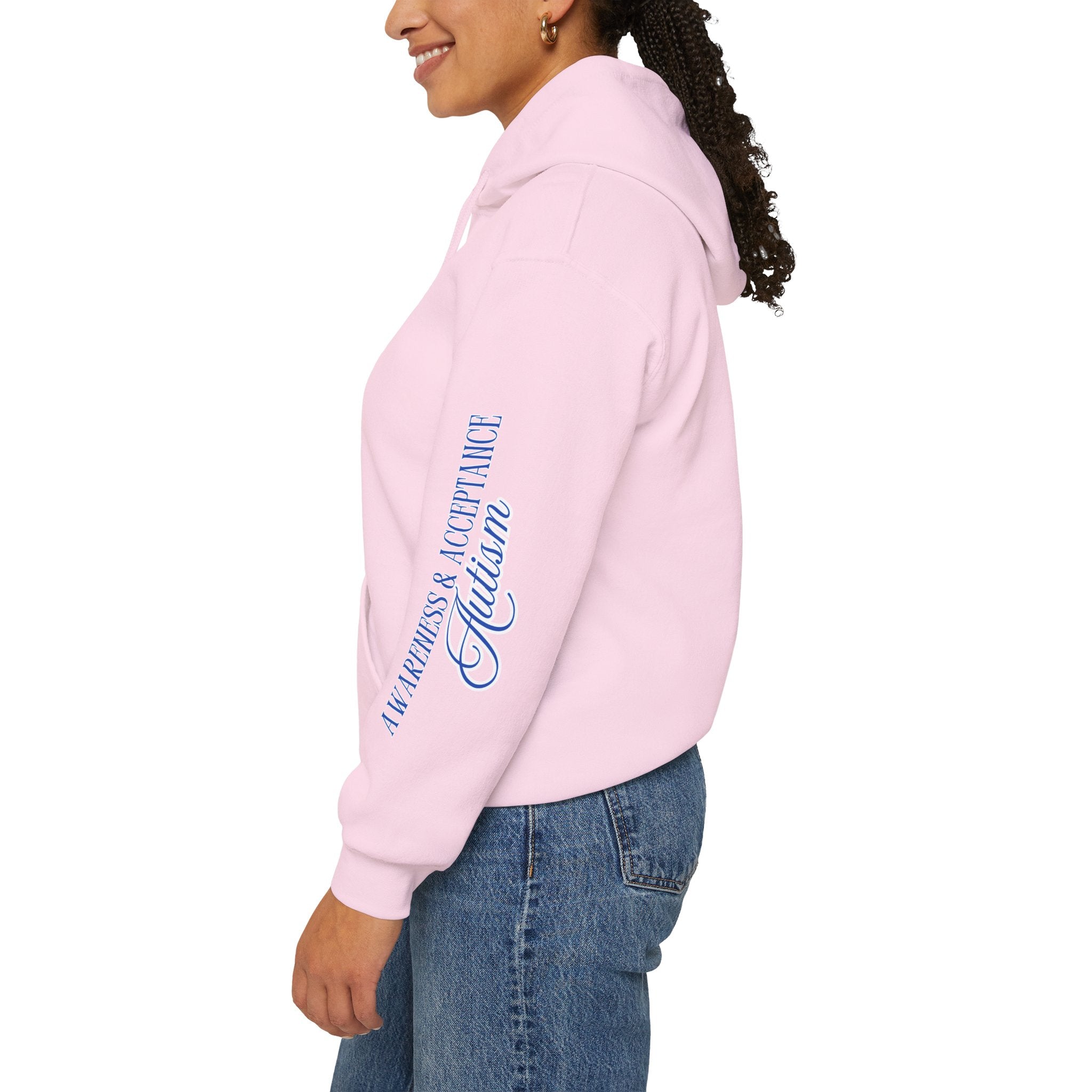 Autism Awareness and Acceptance — Checkered Heart Hoodie