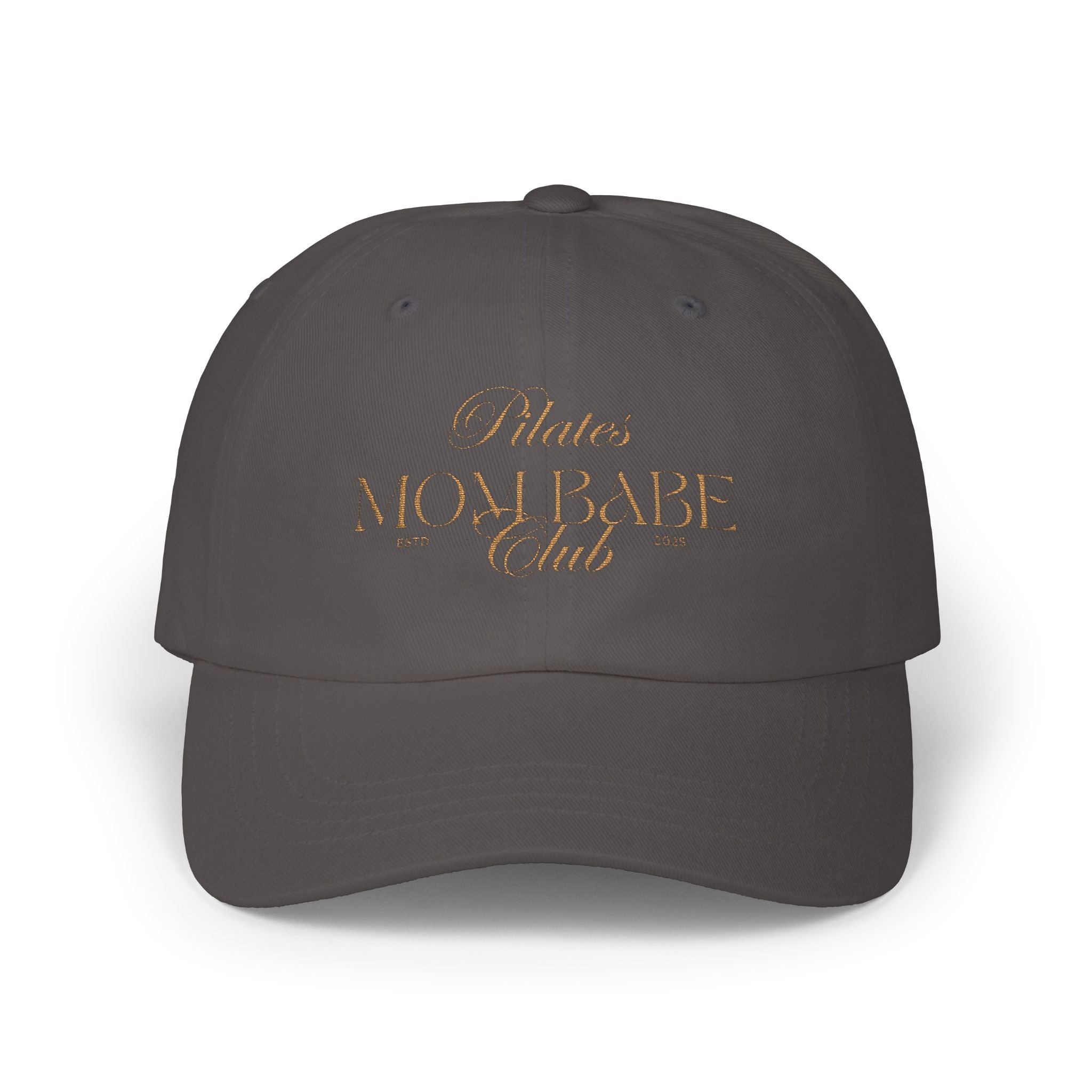 Pilates Mom Babe Club — Tan Embroidery Cap