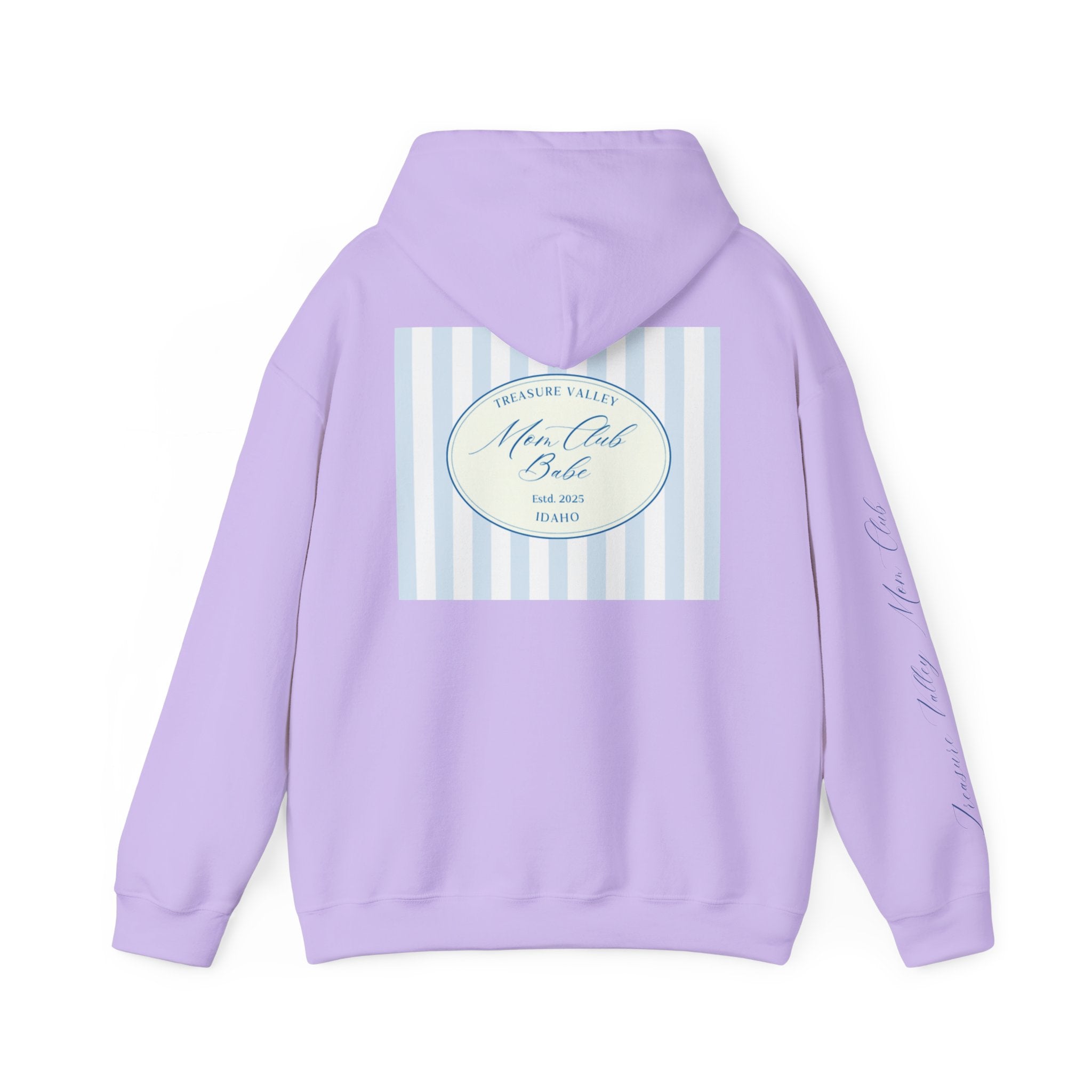 Treasure Valley Mom Club - Striped Graphic Hoodie