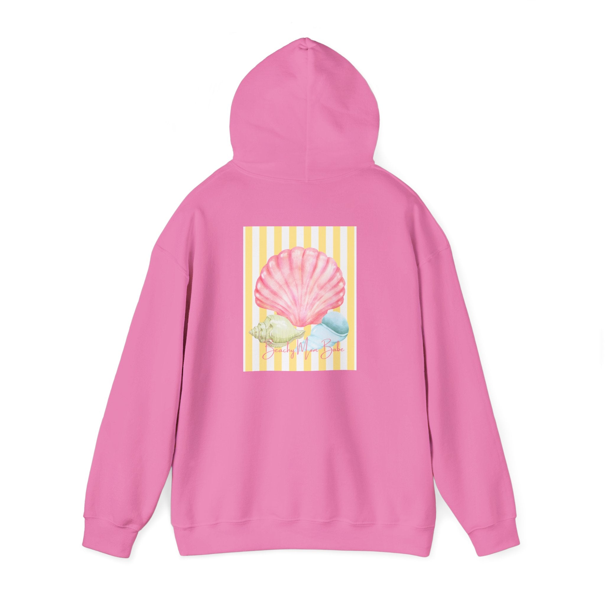 Beach Mom Babe - Pastel Shell Graphic Hoodie