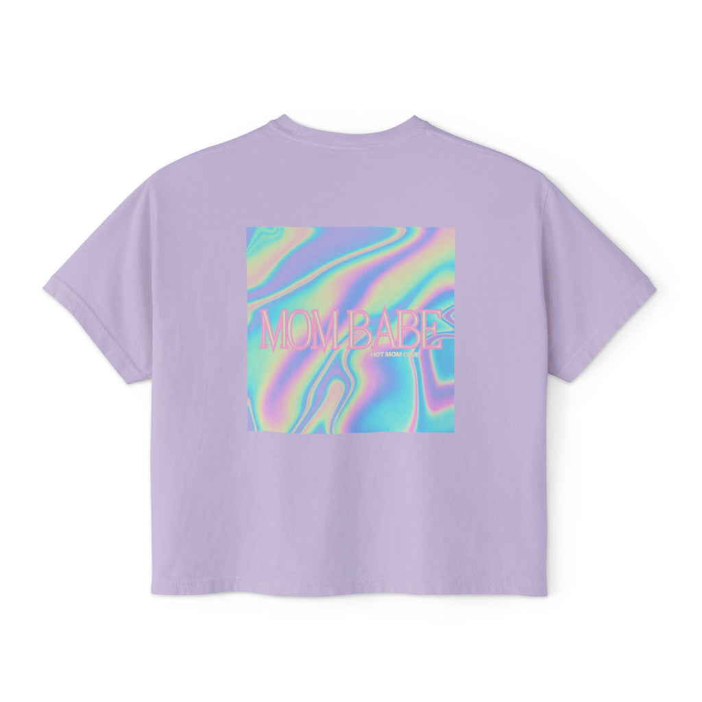 Mom Babe — Holographic Graphic Tee