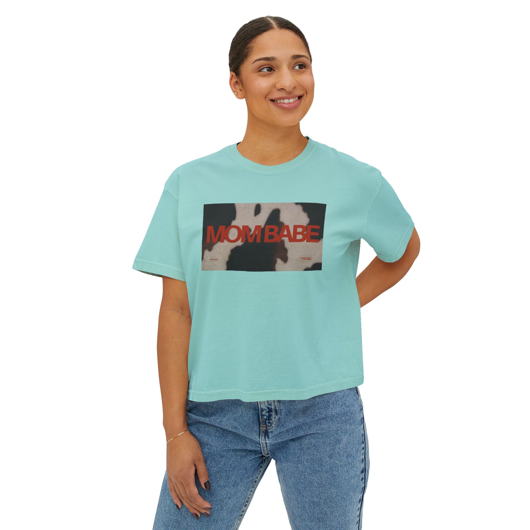 Mom Babe — Cowhide Graphic Tee