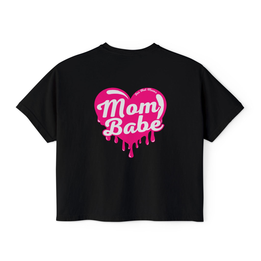 Mom Babe For Hot Moms — Pink Heart Drip Graphic Tee