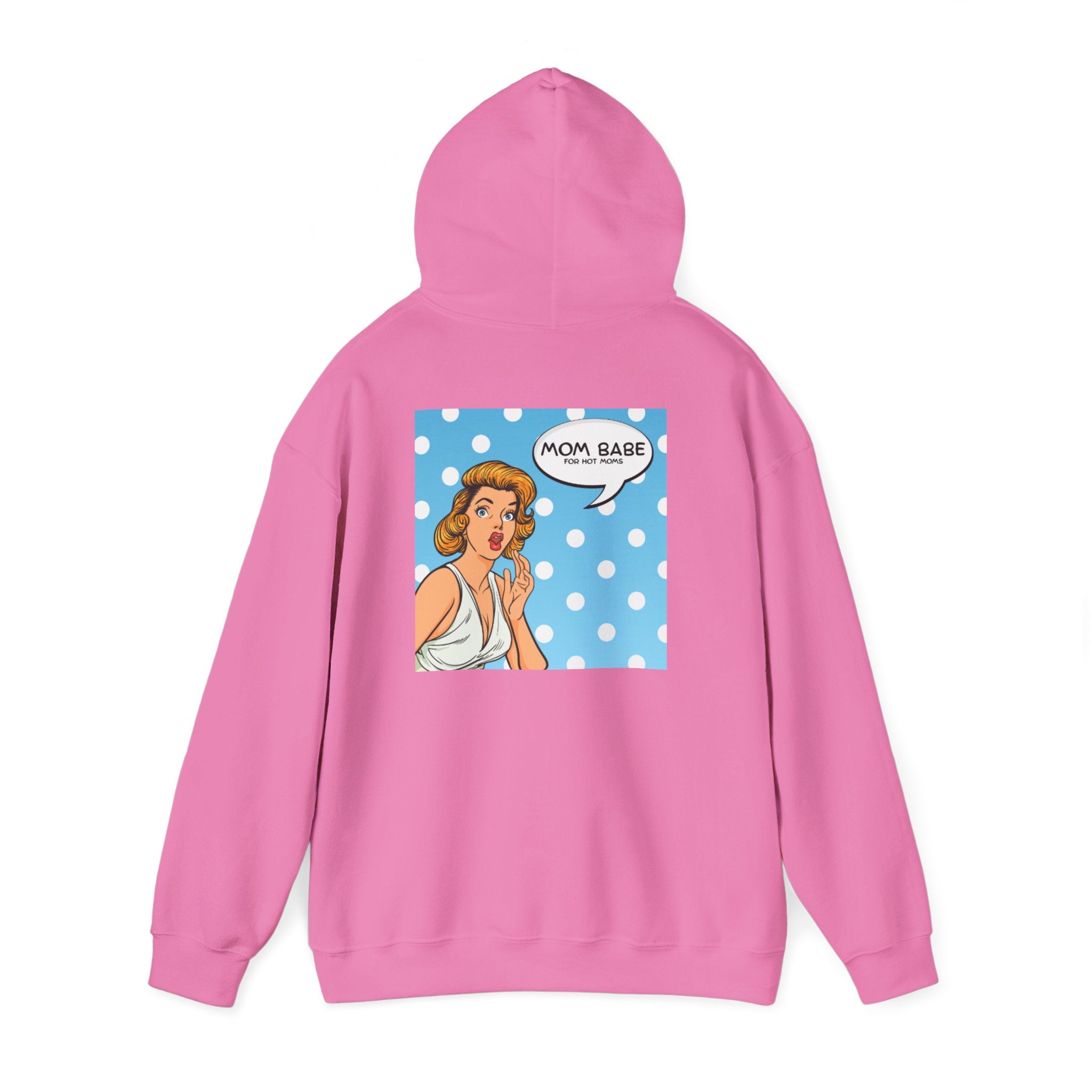 Mom Babe For Hot Moms - Retro Pop Art Graphic Hoodie
