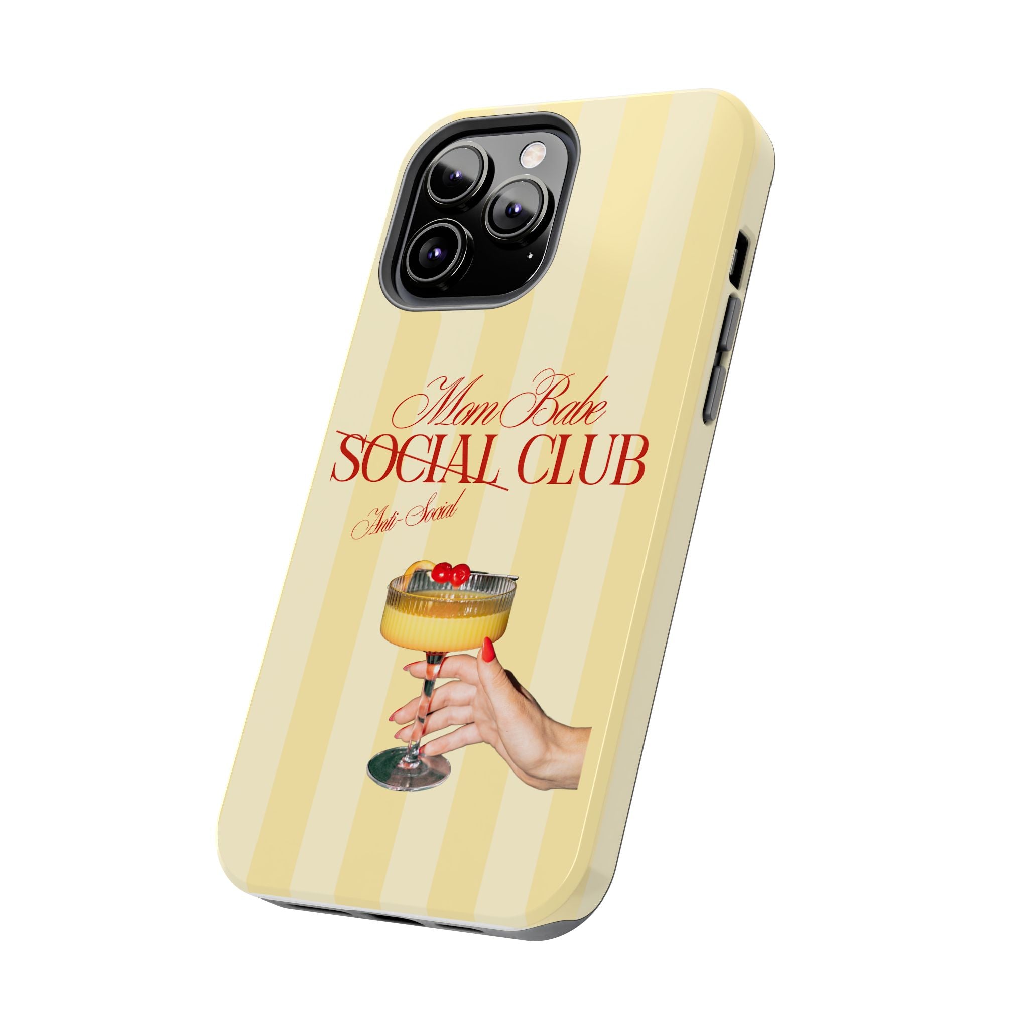 Mom Babe Anti-Social Club Tough Phone Case