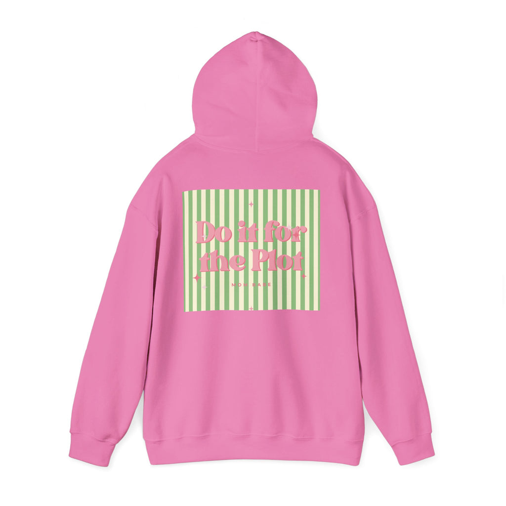 Do It For The Plot Mom Babe - Striped Graphic Hoodie