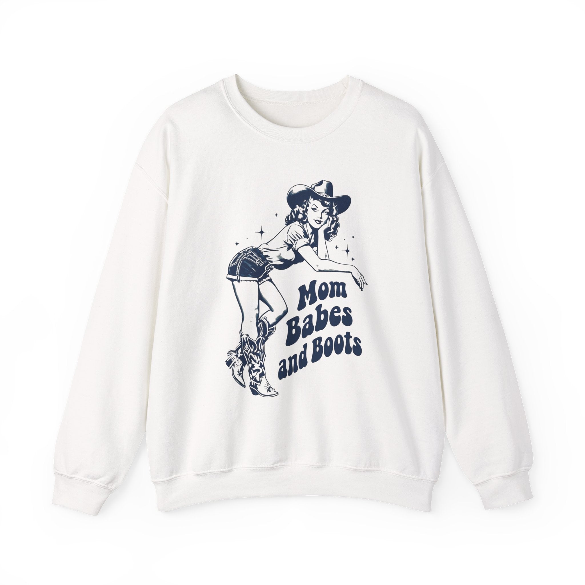 Mom Babes and Boots - Graphic Sweatshirt