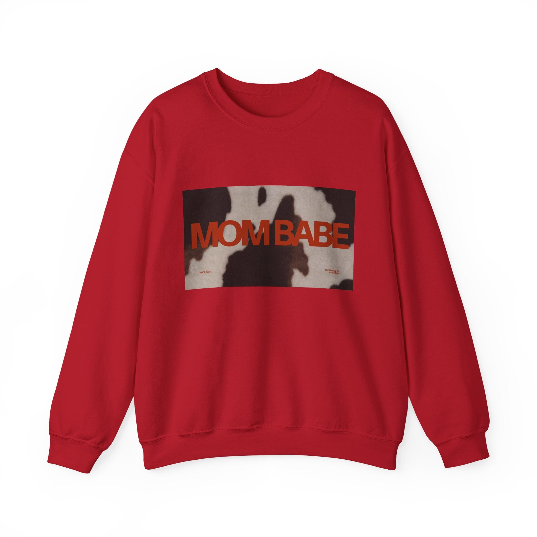 Mom Babe — Cowhide Graphic Sweatshirt