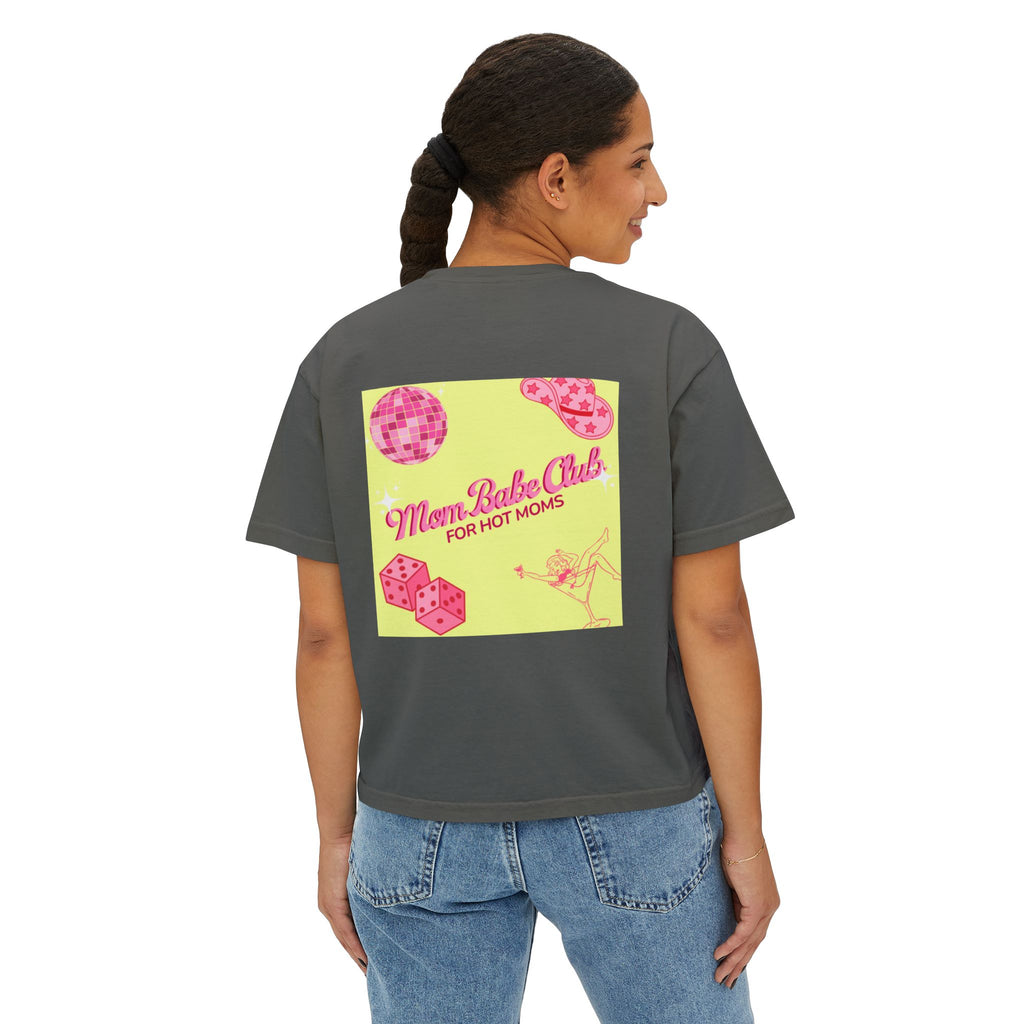 Mom Babe Club - For Hot Moms —  Pink Graphic Tee