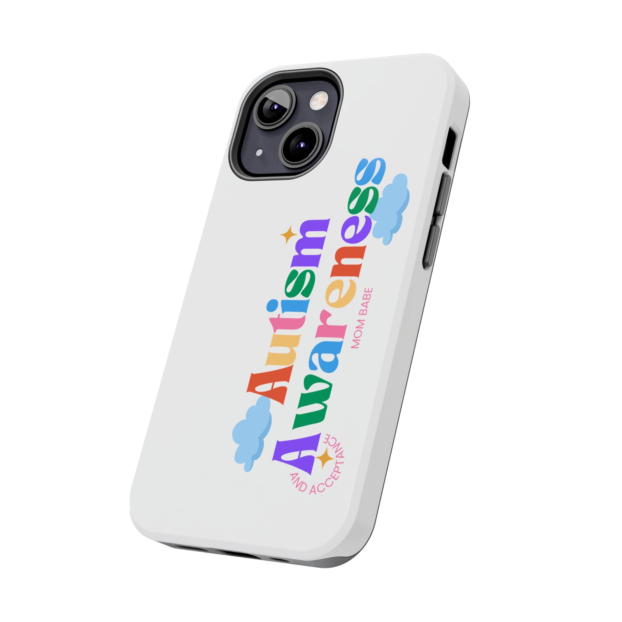 Copy of Autism Awareness and Acceptance — Checkered Heart Phone Case