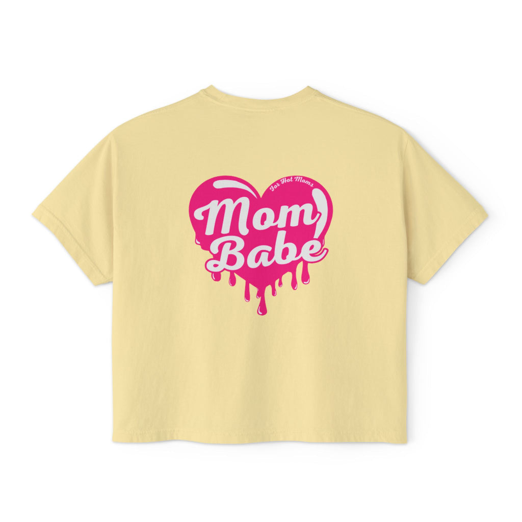 Mom Babe For Hot Moms — Pink Heart Drip Graphic Tee