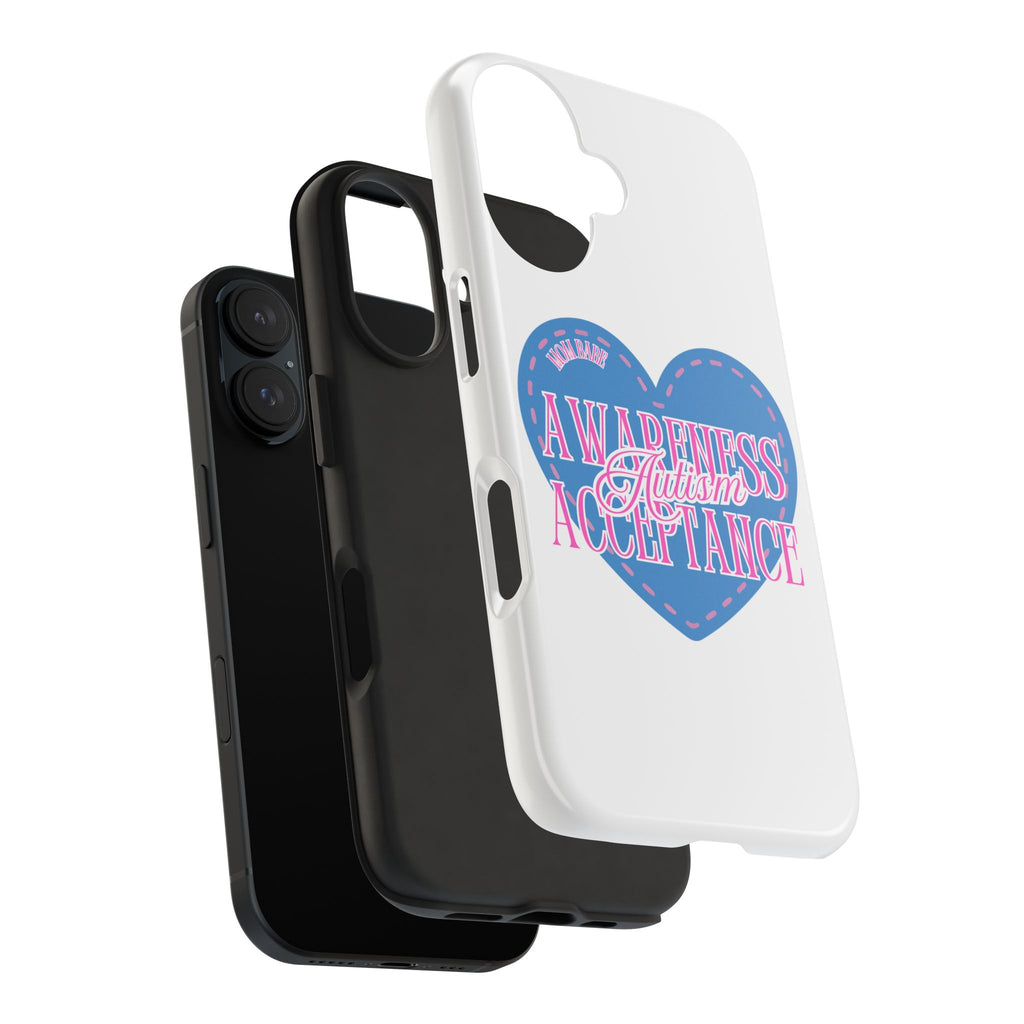Autism Awareness and Acceptance — Stitched Heart Phone Case