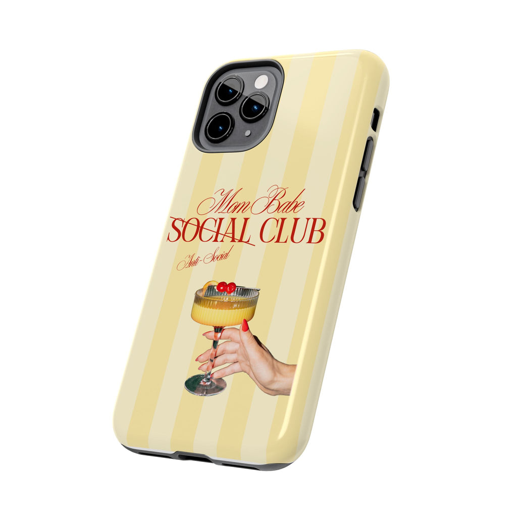 Mom Babe Anti-Social Club Tough Phone Case