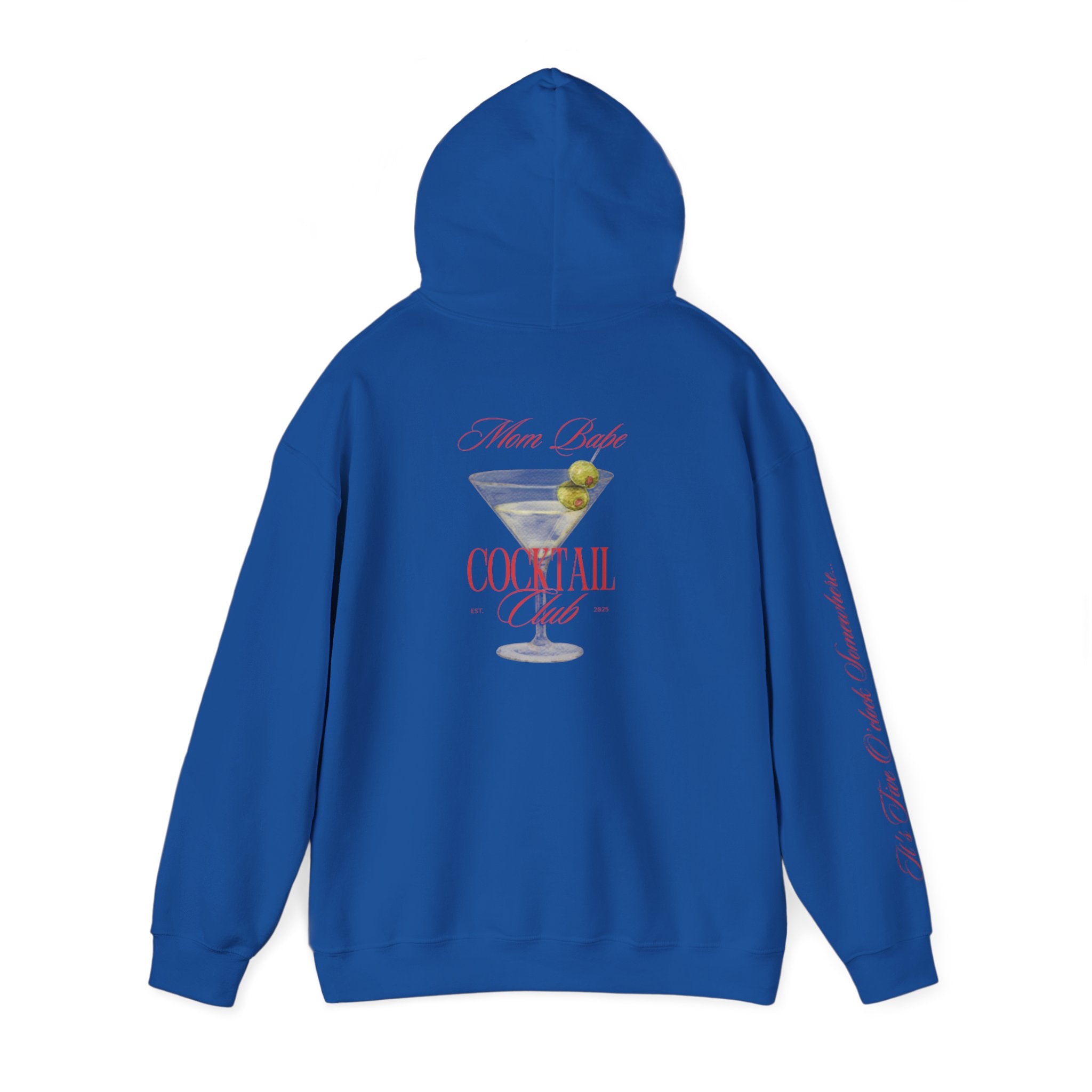 Mom Babe Cocktail Club - Martini Glass Graphic Hoodie