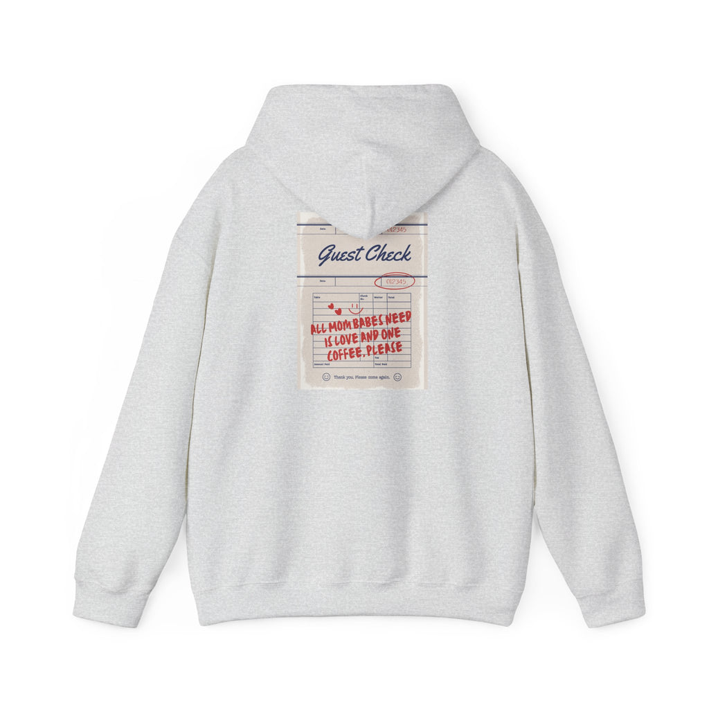All Mom Babes Need - Graphic Check Hoodie