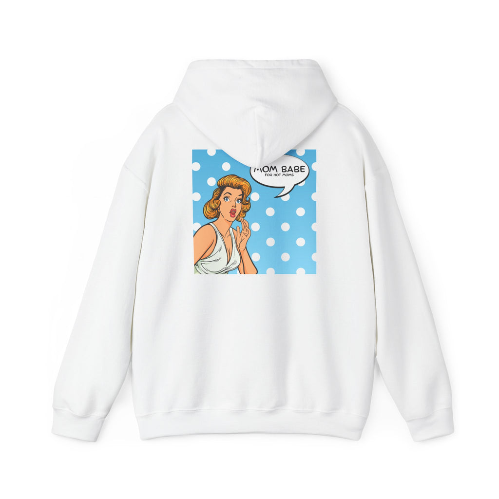 Mom Babe For Hot Moms - Retro Pop Art Graphic Hoodie