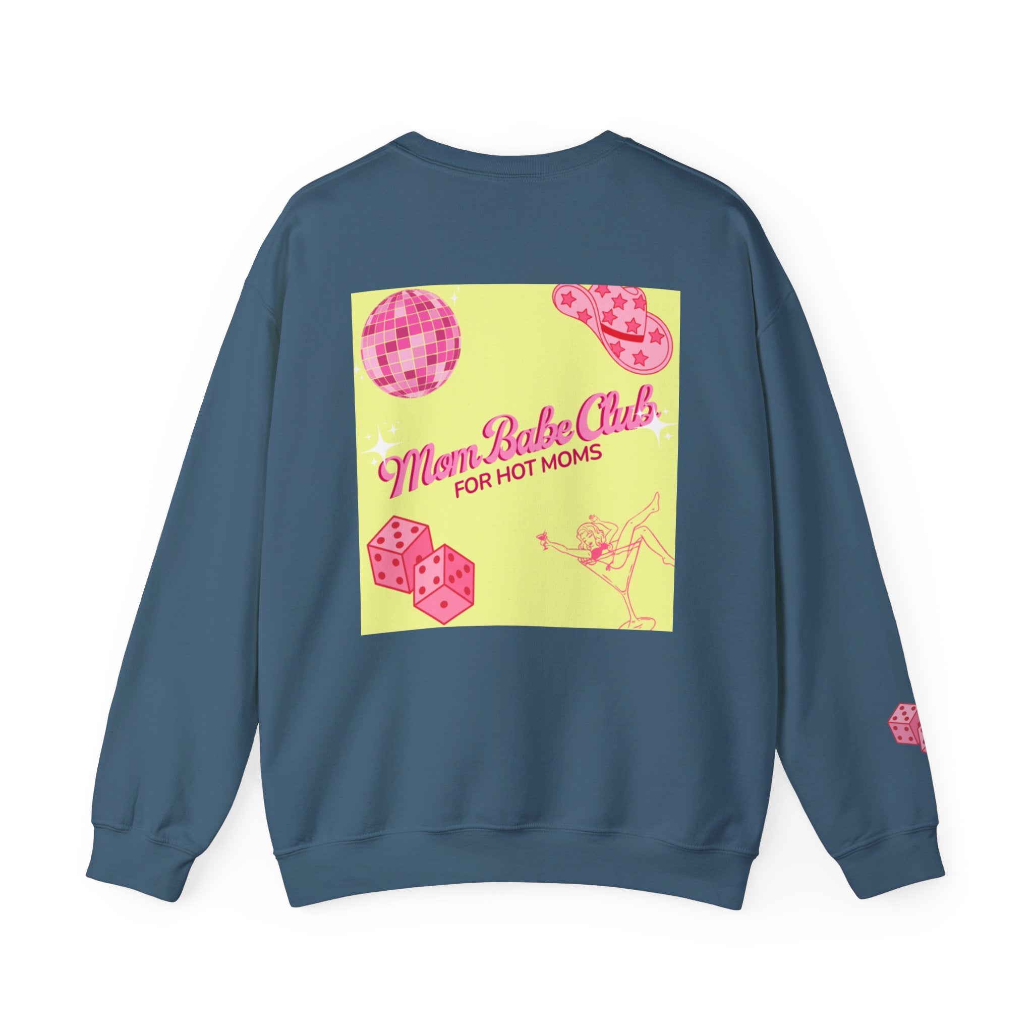 Mom Babe Club - For Hot Moms — Pink Graphic Sweatshirt
