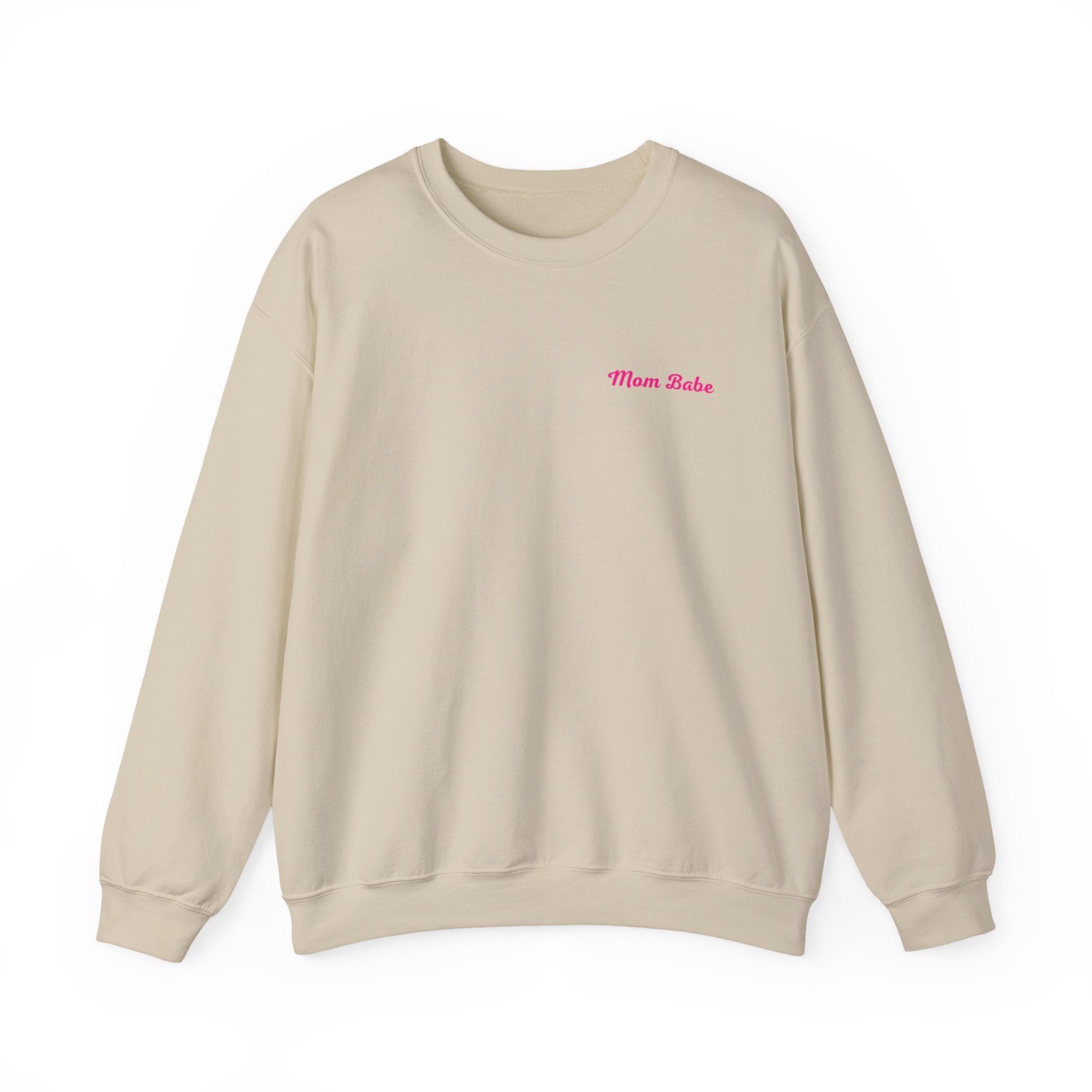 Mom Babe For Hot Moms — Pink Heart Drip Graphic Sweatshirt