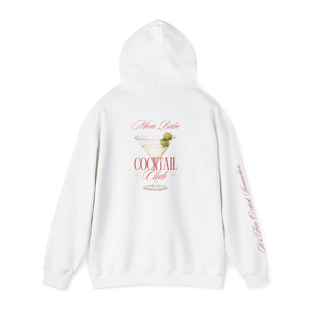 Mom Babe Cocktail Club - Martini Glass Graphic Hoodie