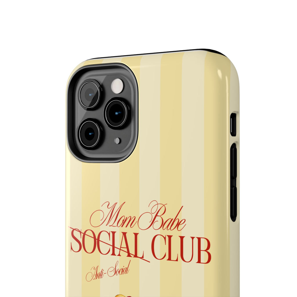 Mom Babe Anti-Social Club Tough Phone Case