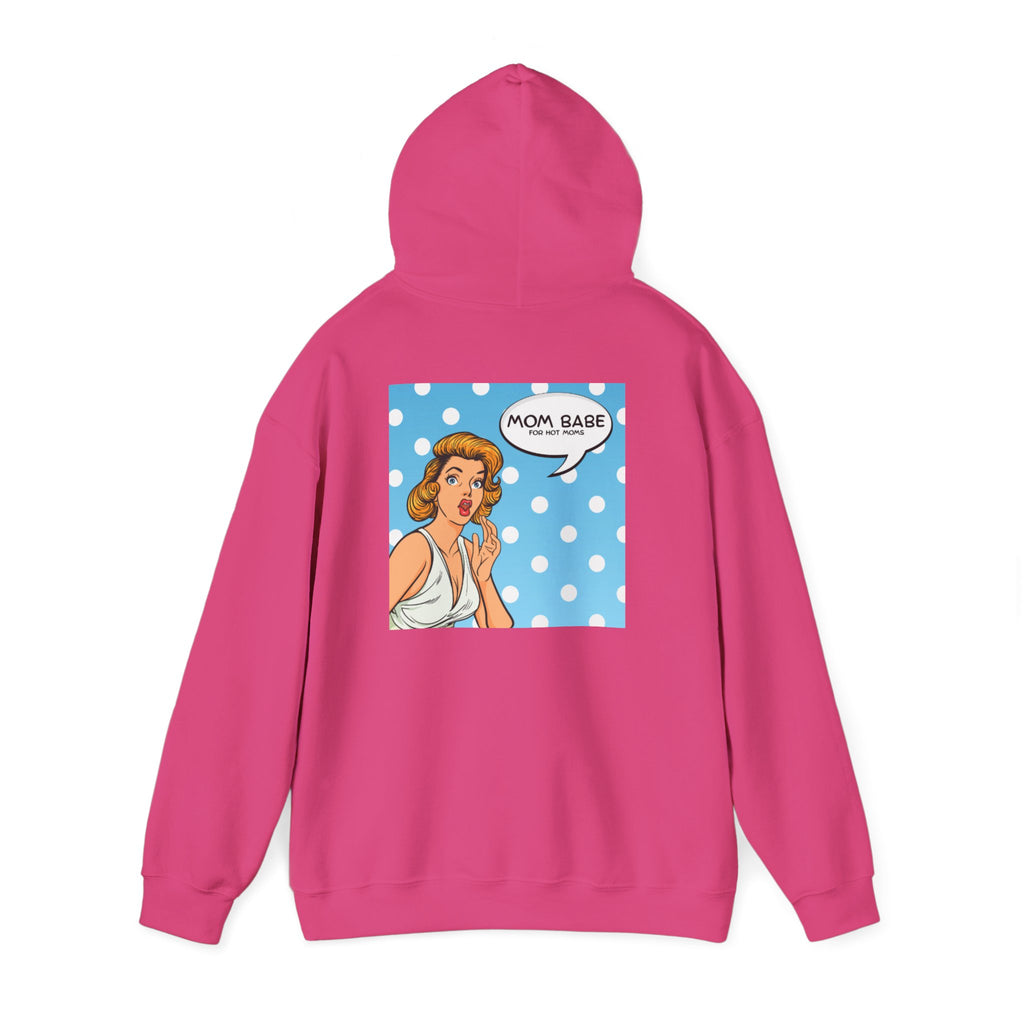 Mom Babe For Hot Moms - Retro Pop Art Graphic Hoodie
