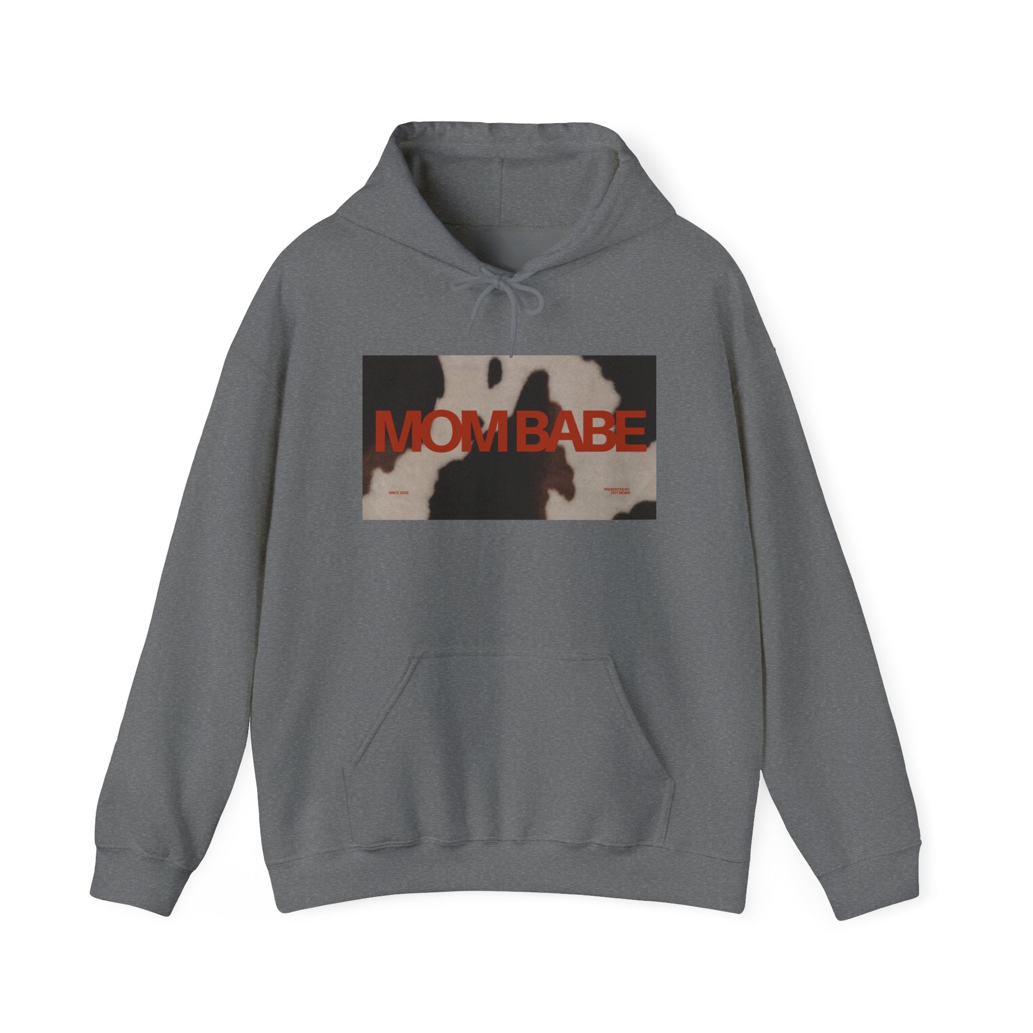 Mom Babe — Cowhide Graphic Hoodie