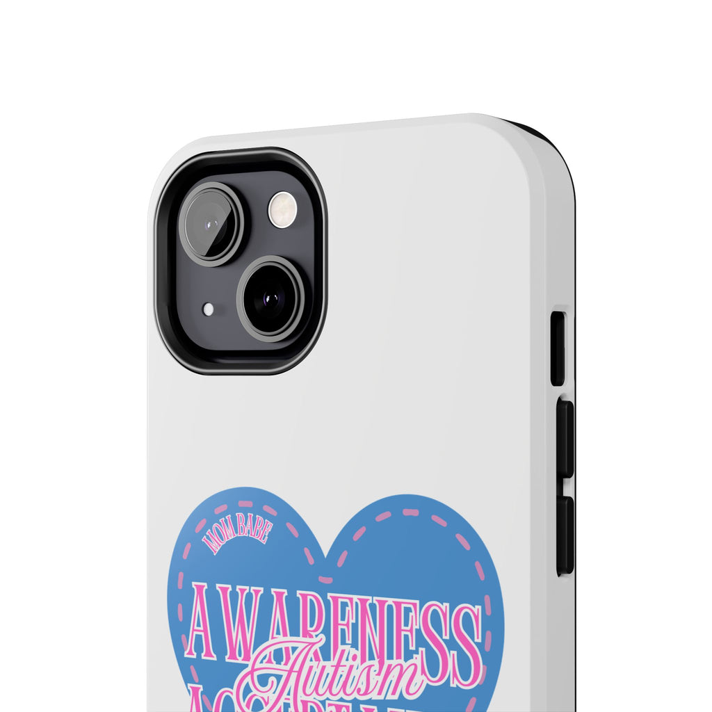 Autism Awareness and Acceptance — Stitched Heart Phone Case
