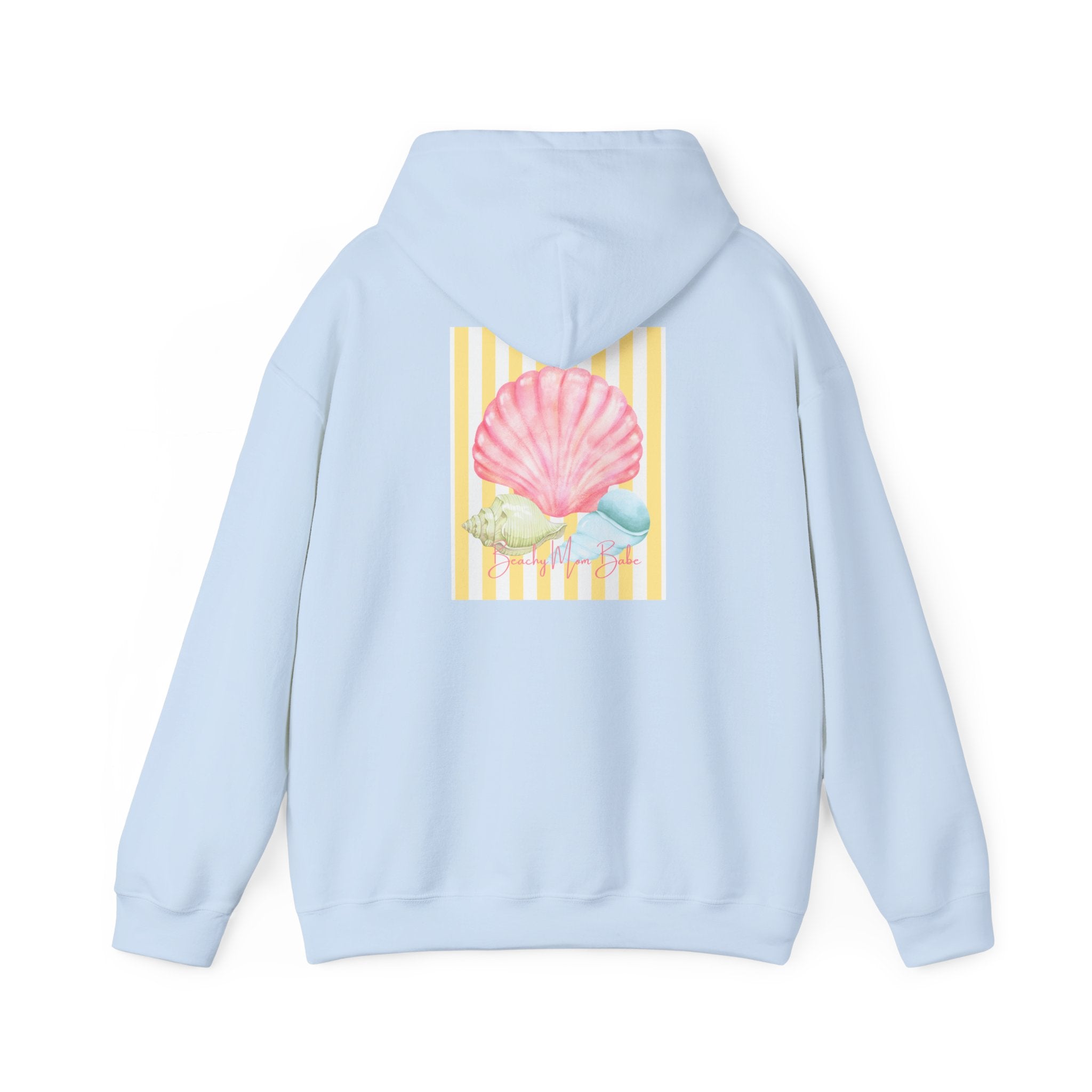 Beach Mom Babe - Pastel Shell Graphic Hoodie