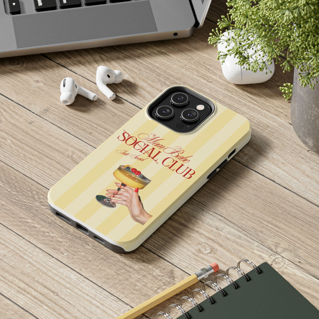 Mom Babe Anti-Social Club Tough Phone Case
