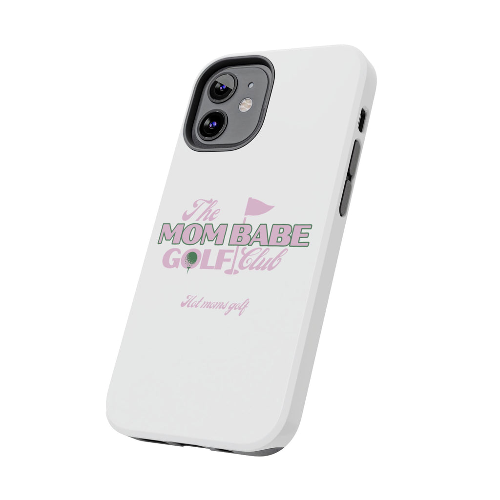 The Mom Babe Golf Club - Pink Vintage Golf Tough Phone Case