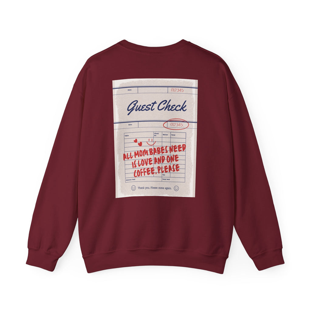 All Mom Babes Need - Graphic Check Sweatshirt