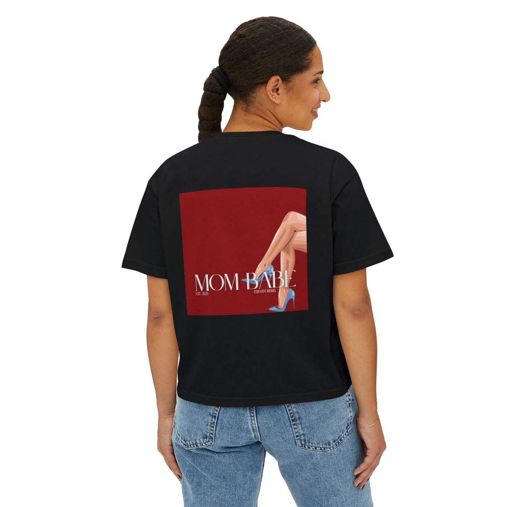 Mom Babe For Hot Moms - Blue Heels Graphic Tee