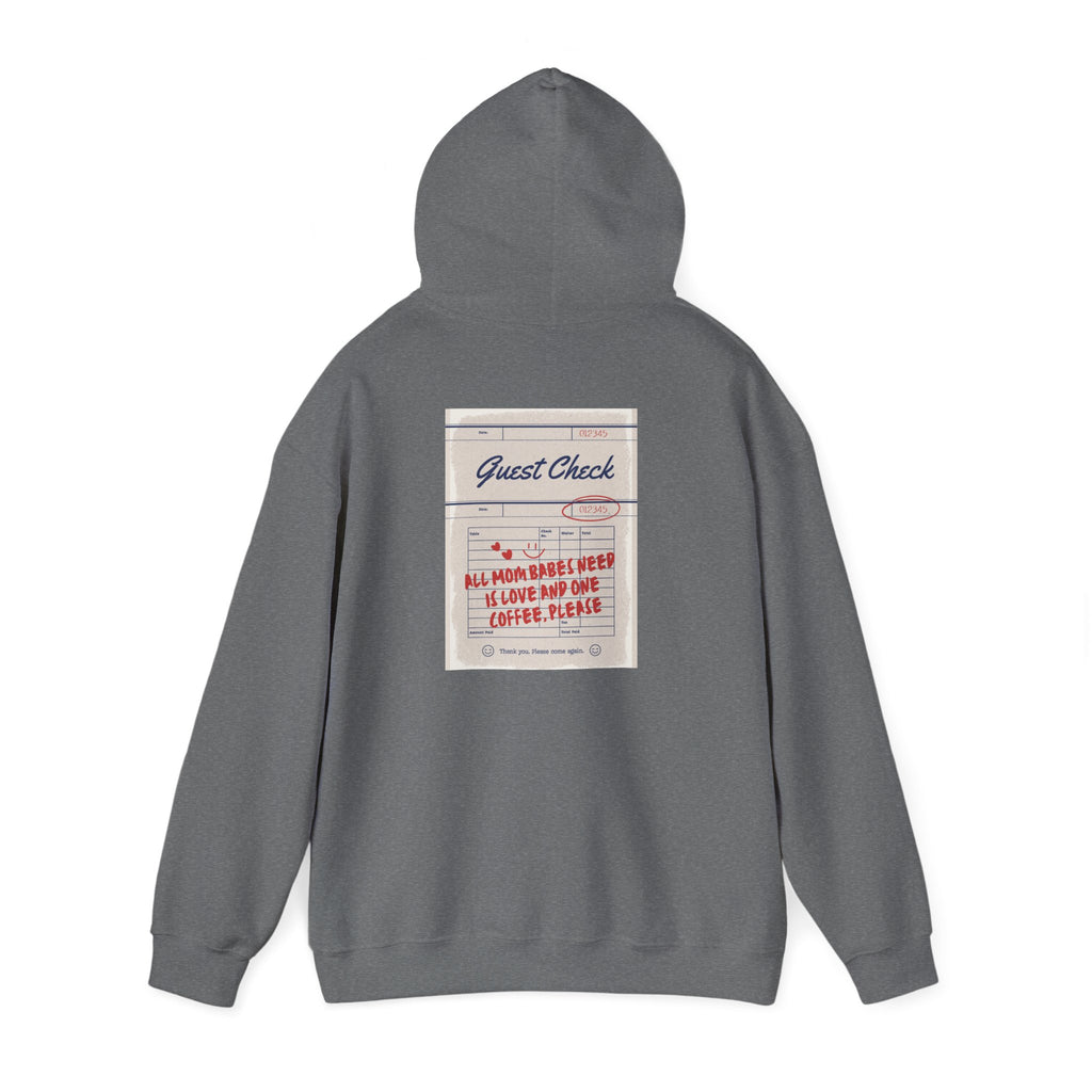 All Mom Babes Need - Graphic Check Hoodie