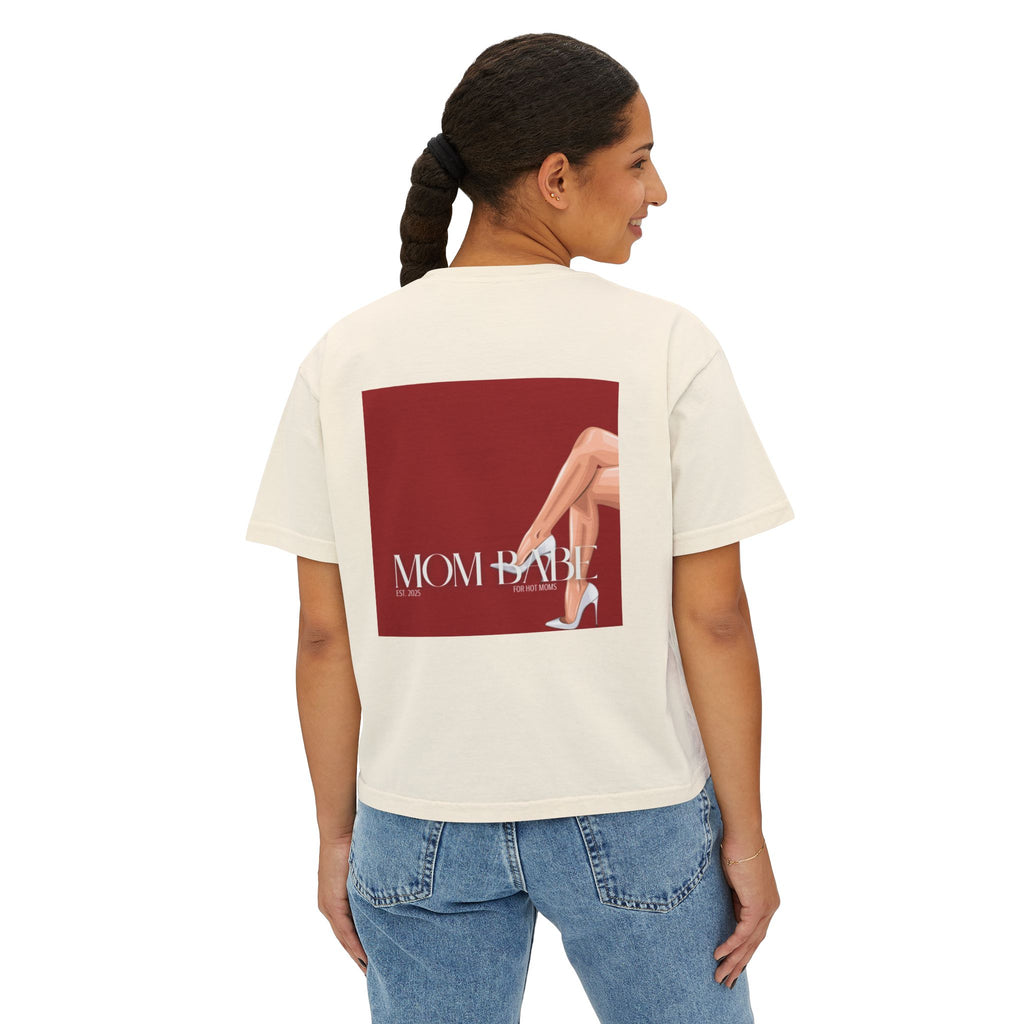 Mom Babe For Hot Moms - White Heels Graphic Tee