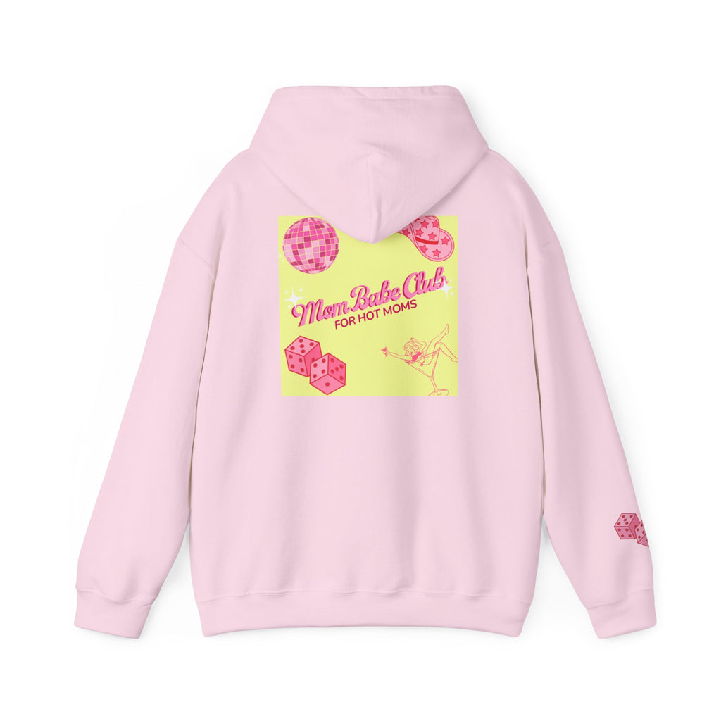 Mom Babe Club - For Hot Moms — Pink Graphic Hoodie