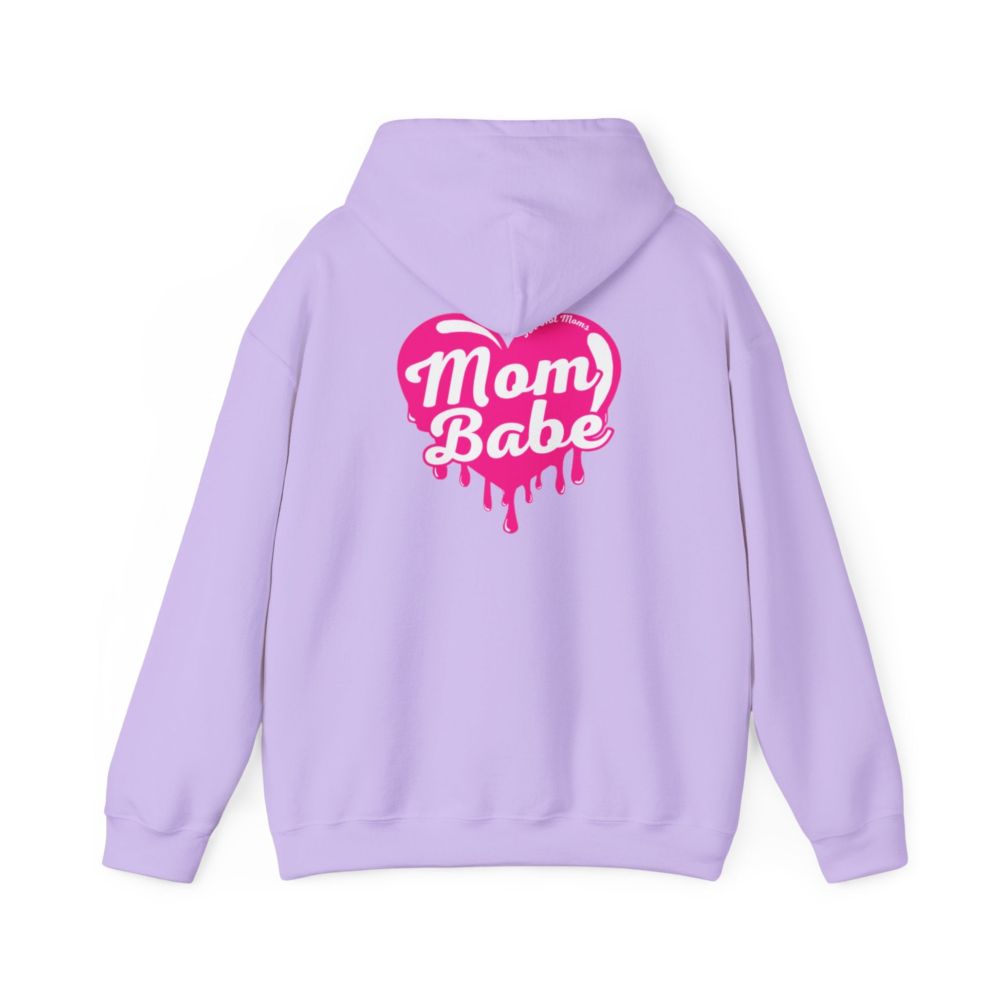 Mom Babe For Hot Moms — Pink Heart Drip Graphic Hoodie