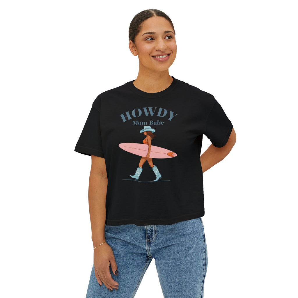 Howdy Mom Babe  — Surf Girl Graphic Tee