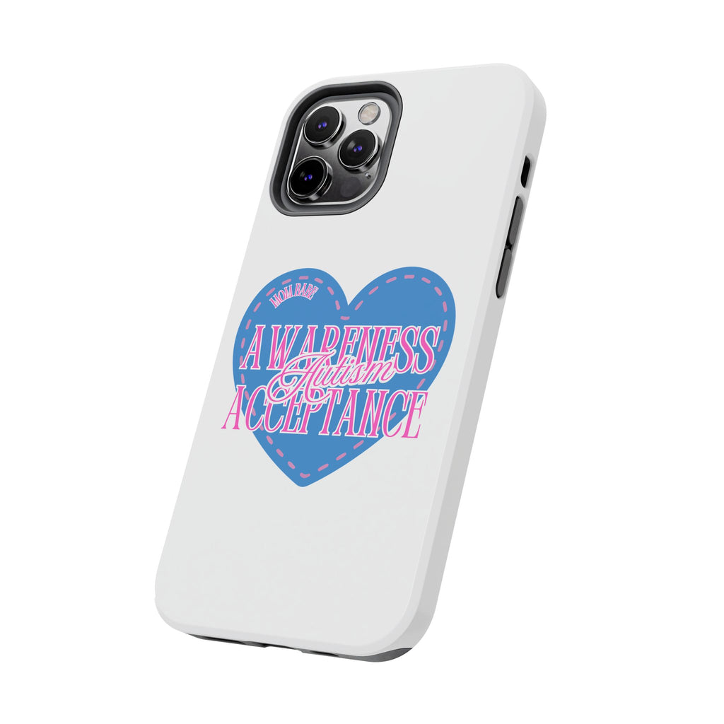 Autism Awareness and Acceptance — Stitched Heart Phone Case