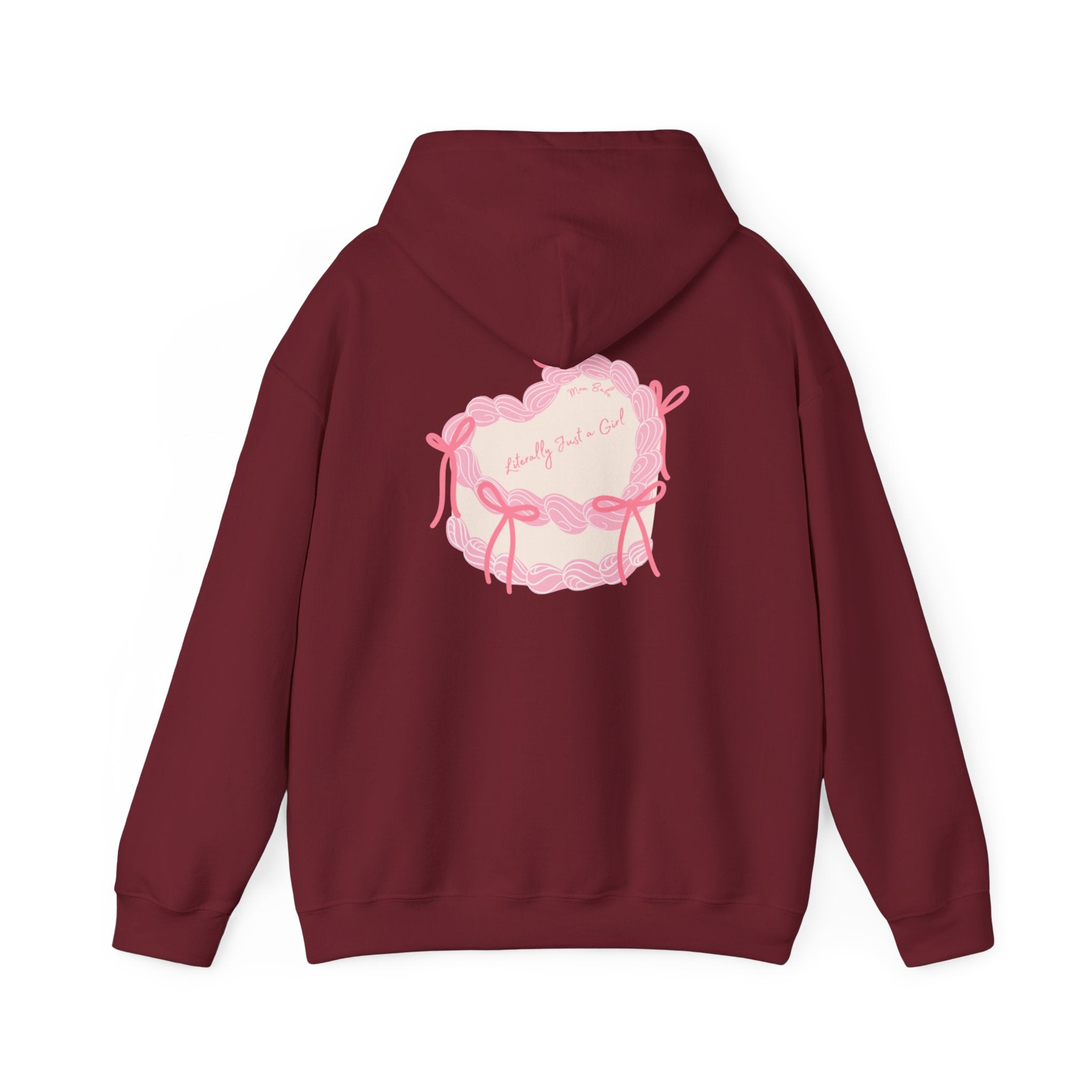Mom Babe Literally Just a Girl - Cake Graphic Hoodie