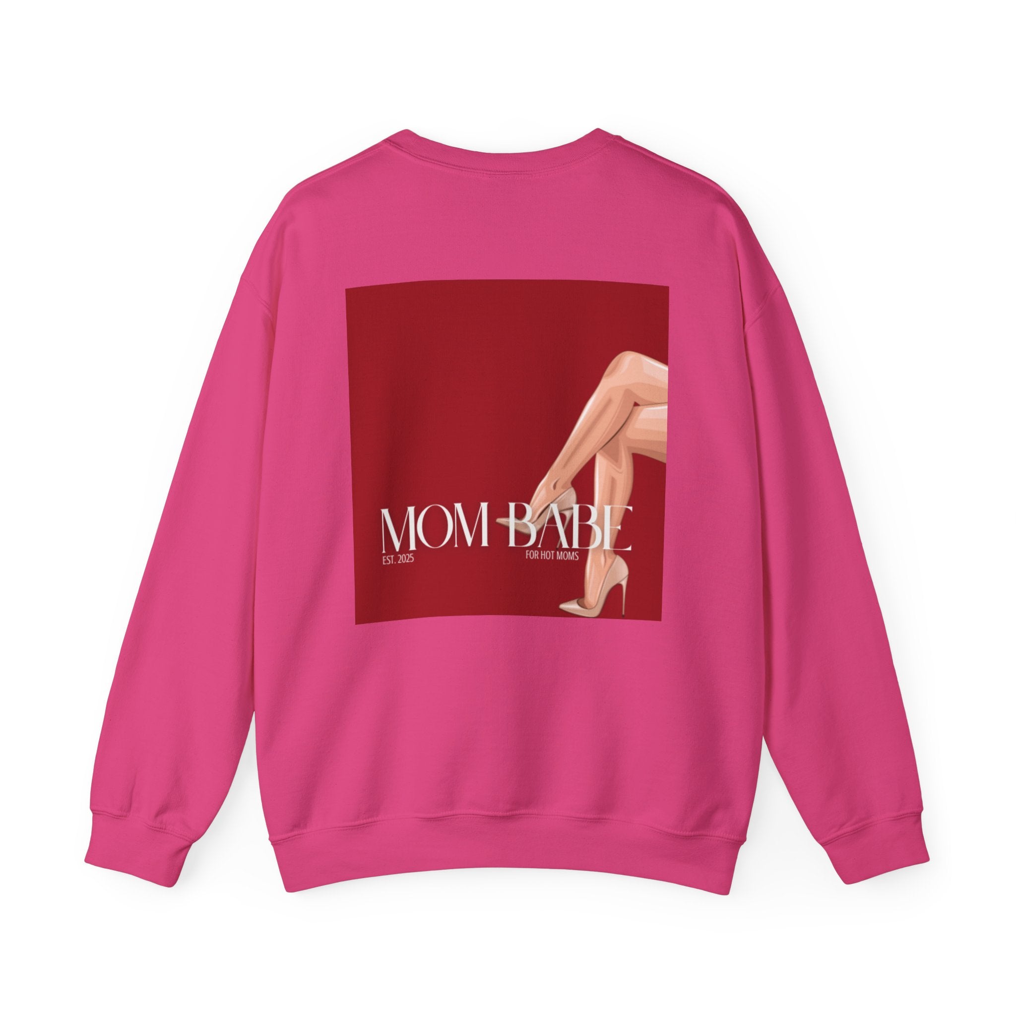 Mom Babe For Hot Moms - Beige Heels Graphic Sweatshirt