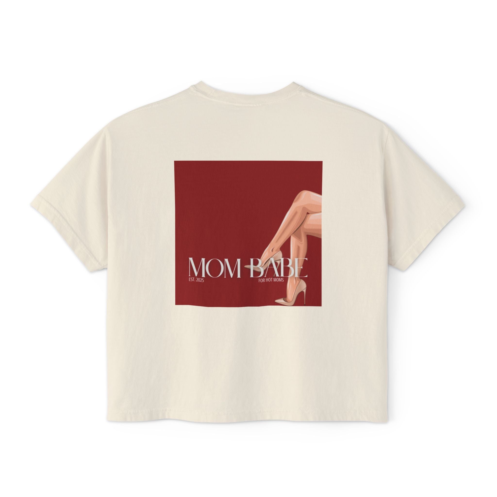 Mom Babe For Hot Moms - Beige Heels Graphic Tee