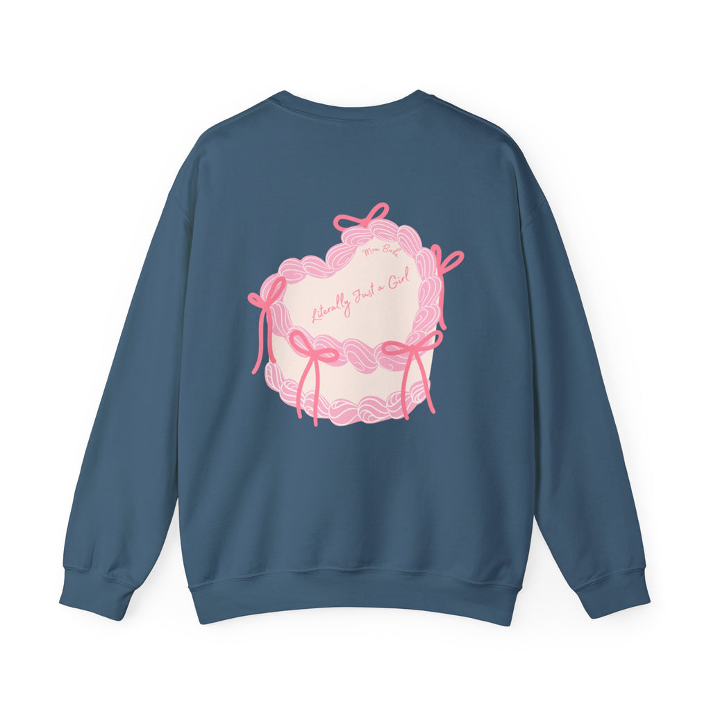 Mom Babe Literally Just a Girl - Cake Graphic Sweatshirt
