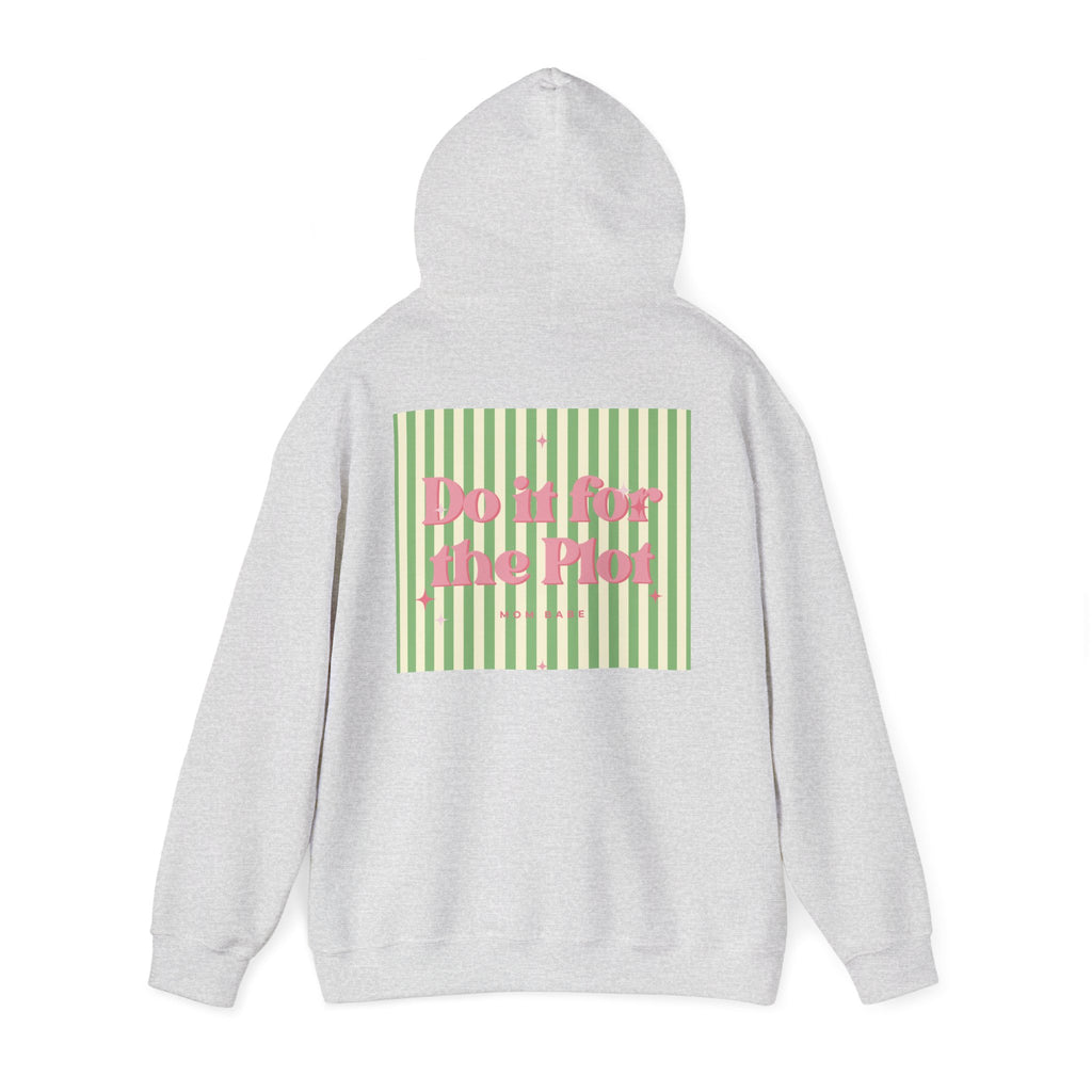 Do It For The Plot Mom Babe - Striped Graphic Hoodie