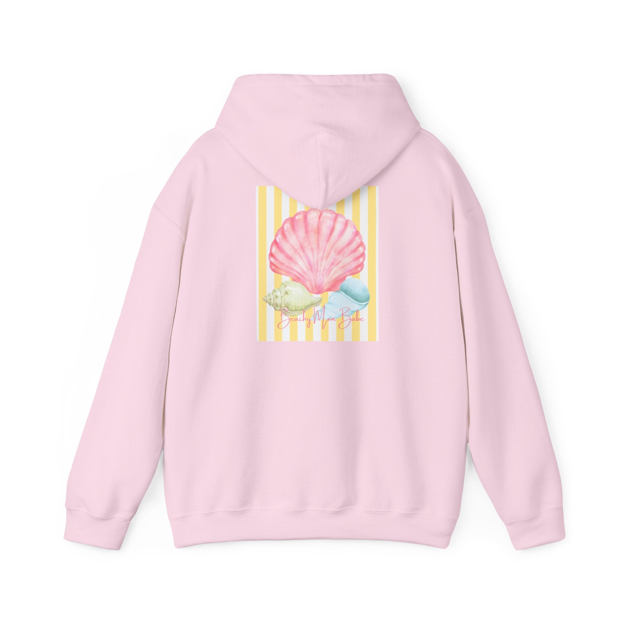 Beach Mom Babe - Pastel Shell Graphic Hoodie