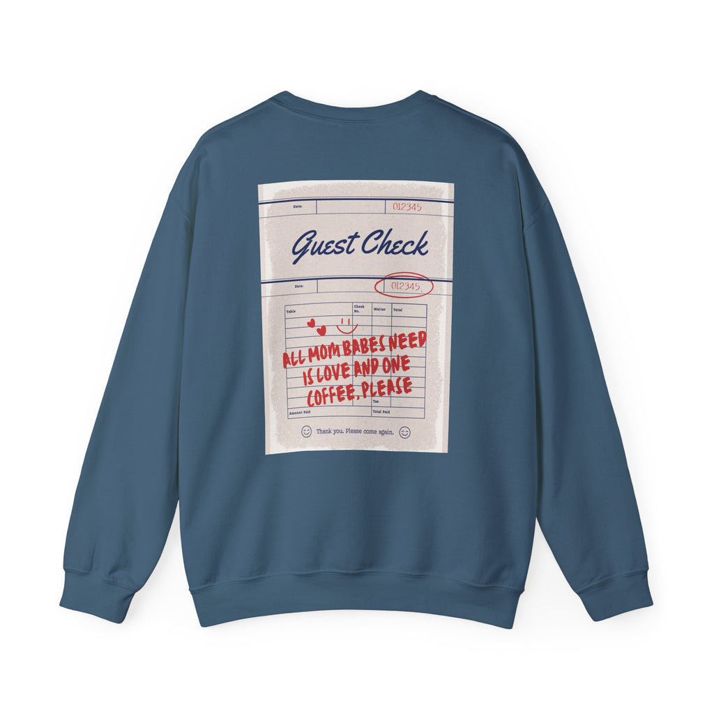 All Mom Babes Need - Graphic Check Sweatshirt