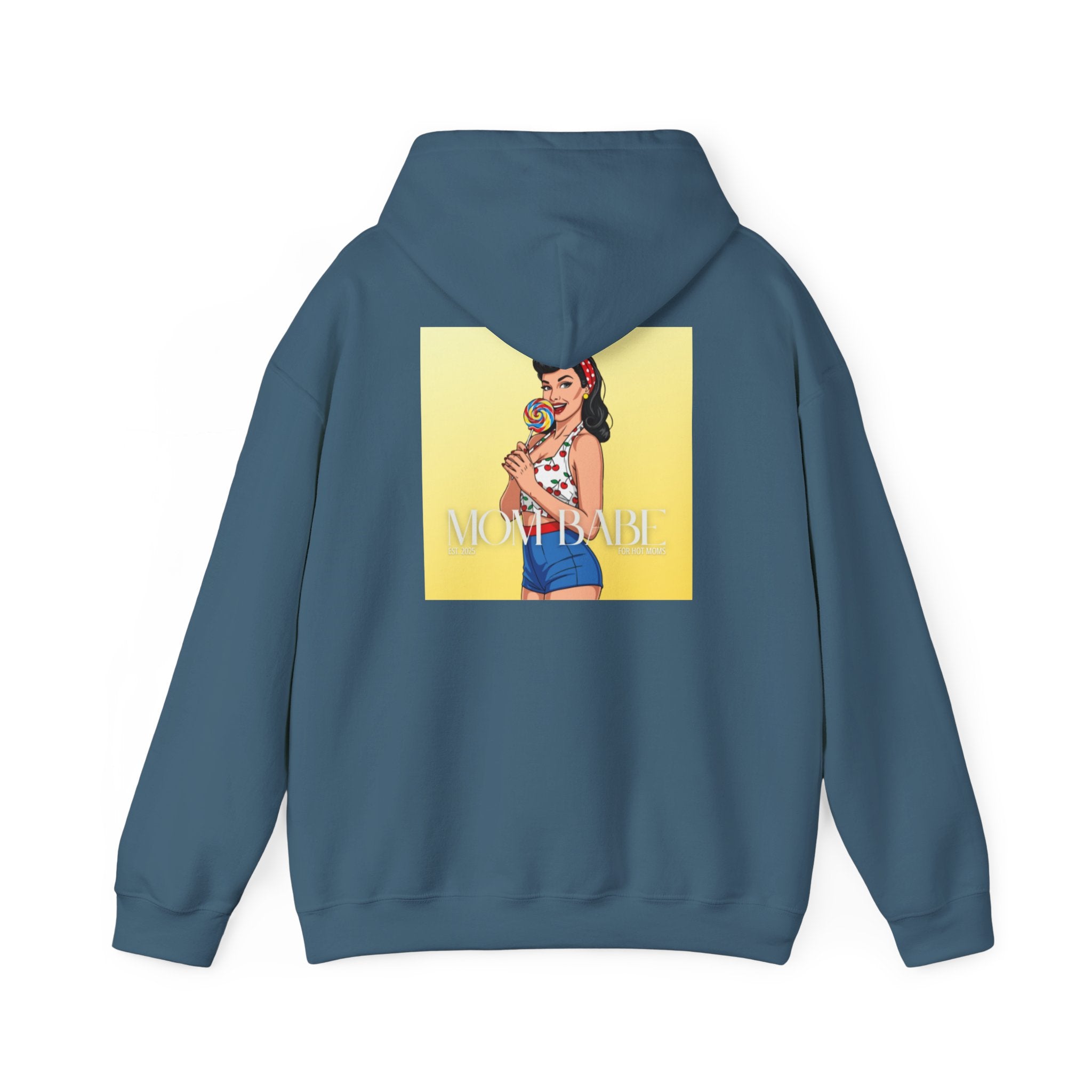 Mom Babe - For Hot Moms Pinup Graphic Hoodie