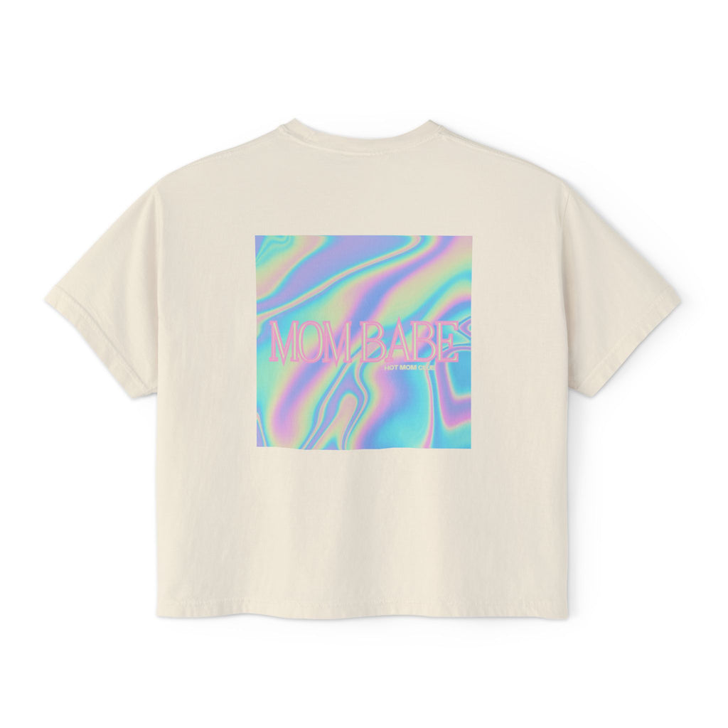 Mom Babe — Holographic Graphic Tee