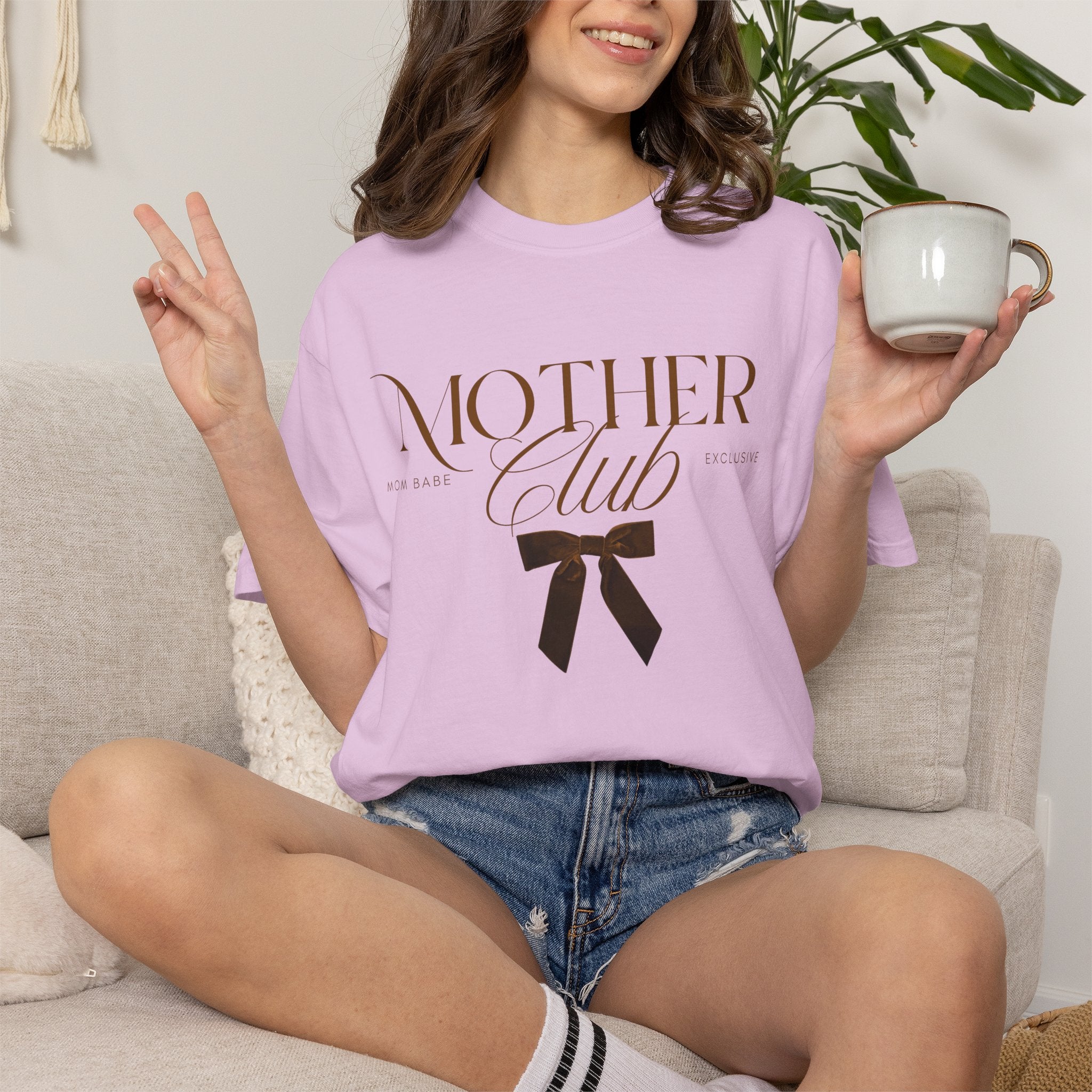 Mother Club Mom Babe Exclusive Tee - Mocha
